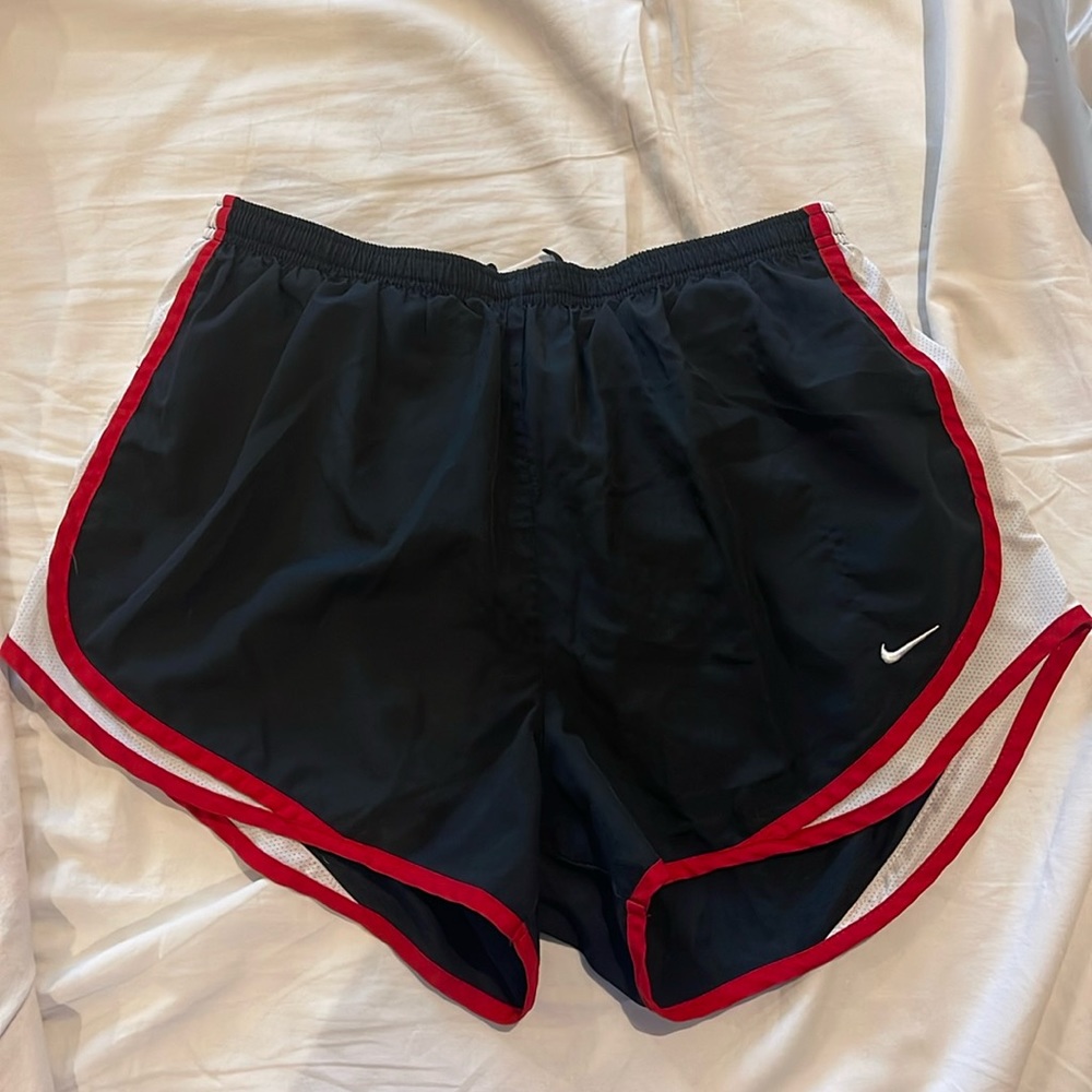 EUC large Nike Tempo Black and Red shorts